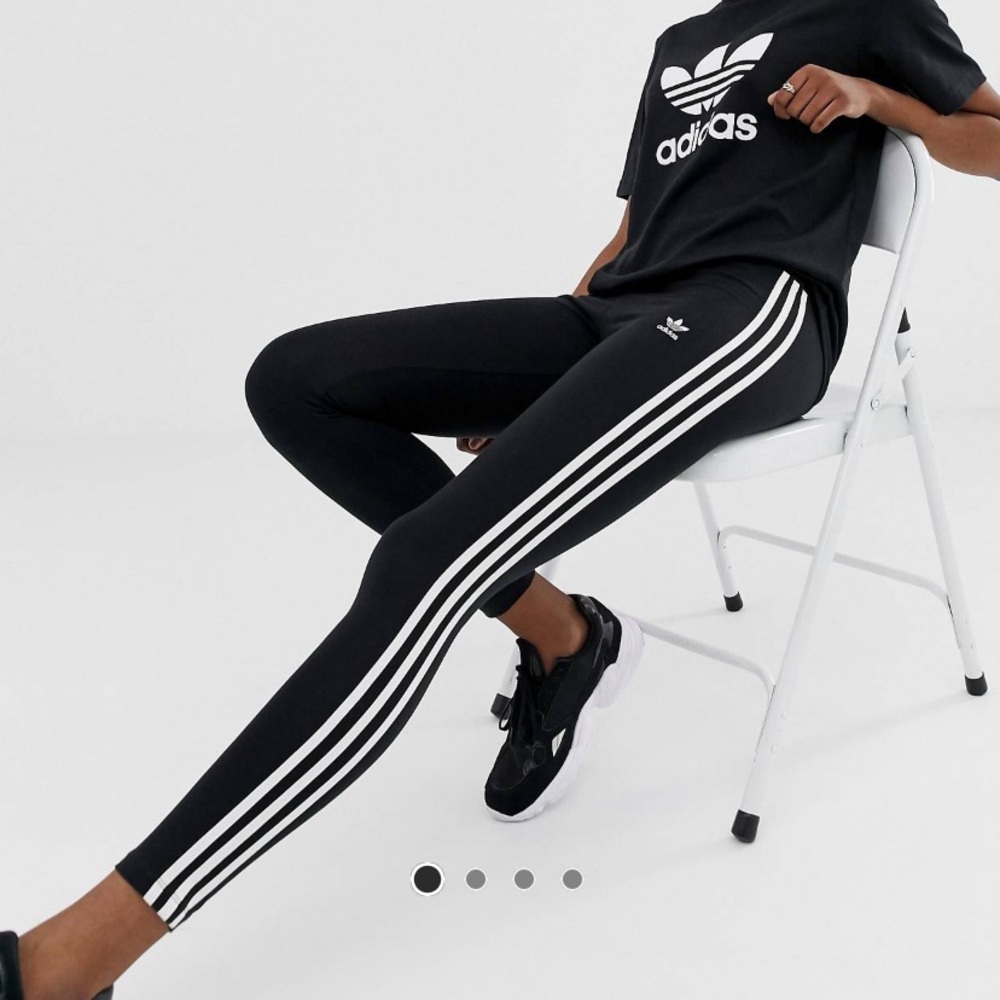 Adidas 3 striped leggings